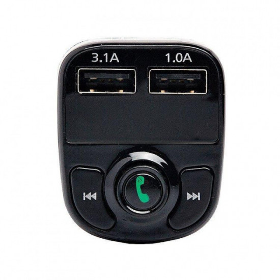 Автомобильный FM трансмиттер Car X8 с зарядкой 3.1А + функция Bluetooth Черный (10378) Автомобильный FM трансмиттер Car X8 с зарядкой 3.1А + функция Bluetooth Черный (10378)