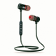 Wireless vacuum bluetooth headphones with microphone with magnetic fixation XT-6 Black Wireless vacuum bluetooth headphones with microphone with magnetic fixation XT-6 Black