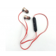 Wireless vacuum bluetooth headphones with microphone with magnetic fixation XT-6 Black Wireless vacuum bluetooth headphones with microphone with magnetic fixation XT-6 Black