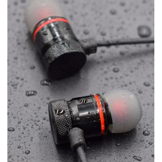 Wireless vacuum bluetooth headphones with microphone with magnetic fixation XT-6 Black Wireless vacuum bluetooth headphones with microphone with magnetic fixation XT-6 Black