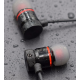 Wireless vacuum bluetooth headphones with microphone with magnetic fixation XT-6 Black Wireless vacuum bluetooth headphones with microphone with magnetic fixation XT-6 Black