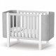 Baby crib made of natural wood Monaco LD5 Velor white with gray Veres (without mattress) Baby crib made of natural wood Monaco LD5 Velor white with gray Veres (without mattress)