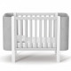Baby crib made of natural wood Monaco LD5 Velor white with gray Veres (without mattress) Baby crib made of natural wood Monaco LD5 Velor white with gray Veres (without mattress)