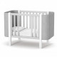 Baby crib made of natural wood Monaco LD5 Velor white with gray Veres (without mattress) Baby crib made of natural wood Monaco LD5 Velor white with gray Veres (without mattress)