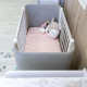 Baby crib made of natural wood Monaco LD5 Velor white with gray Veres (without mattress) Baby crib made of natural wood Monaco LD5 Velor white with gray Veres (without mattress)