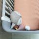 Baby crib made of natural wood Monaco LD5 Velor white with gray Veres (without mattress) Baby crib made of natural wood Monaco LD5 Velor white with gray Veres (without mattress)