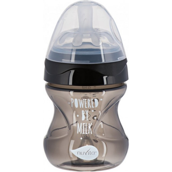 Baby Anti-colic feeding bottle Nuvita Mimic Cool 150 ml Black (NV6012BLACK) Baby Anti-colic feeding bottle Nuvita Mimic Cool 150 ml Black (NV6012BLACK)