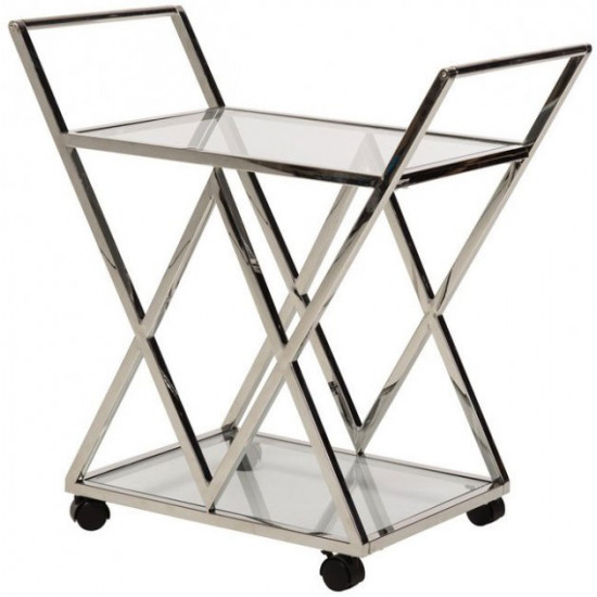 Стол кофейный Vetro Mebel К-01 Прозрачный+серебро (K-1-clear-silv) Стол кофейный Vetro Mebel К-01 Прозрачный+серебро (K-1-clear-silv)