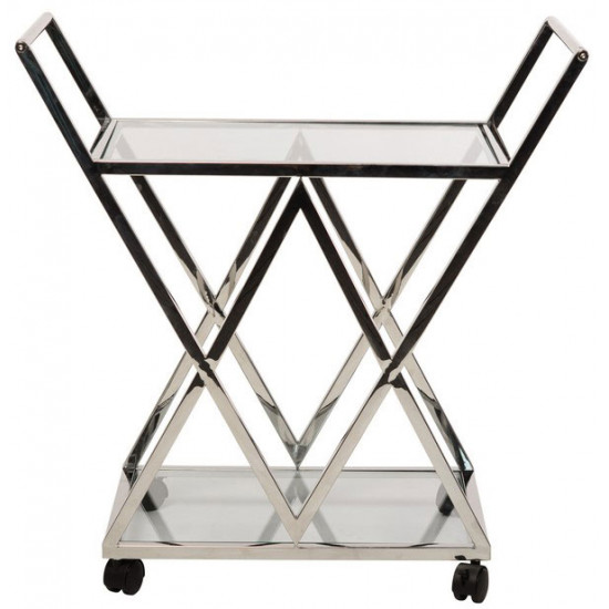 Стол кофейный Vetro Mebel К-01 Прозрачный+серебро (K-1-clear-silv) Стол кофейный Vetro Mebel К-01 Прозрачный+серебро (K-1-clear-silv)