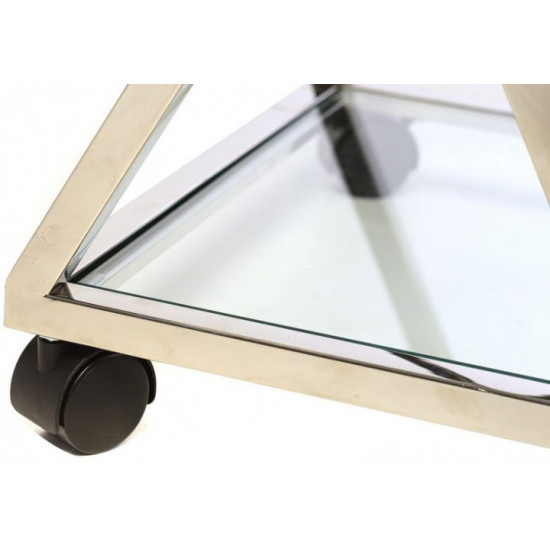 Стол кофейный Vetro Mebel К-01 Прозрачный+серебро (K-1-clear-silv) Стол кофейный Vetro Mebel К-01 Прозрачный+серебро (K-1-clear-silv)