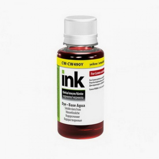 CW ink Canon PIXMA G1400/G2400/G3400 (Yellow) (CW-CW490Y01) 100ml