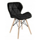 Chair ROLLO velor, black Chair ROLLO velor, black