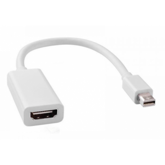 Адаптер-перетворювач для MacBook IMac ноутбуків ПК Mini DisplayPort в HDMI, білий Адаптер-перетворювач для MacBook IMac ноутбуків ПК Mini DisplayPort в HDMI, білий