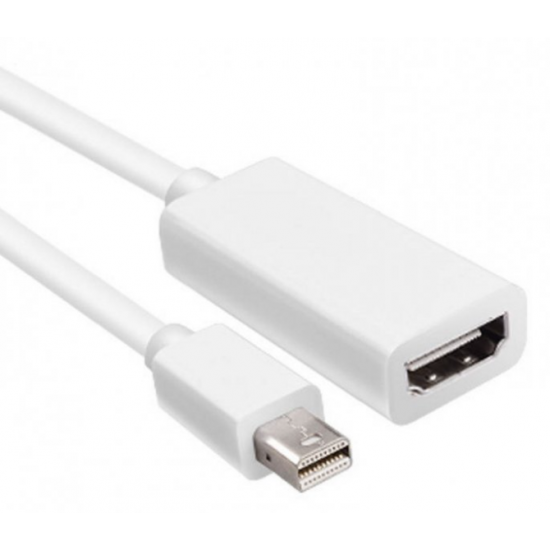 Адаптер-перетворювач для MacBook IMac ноутбуків ПК Mini DisplayPort в HDMI, білий Адаптер-перетворювач для MacBook IMac ноутбуків ПК Mini DisplayPort в HDMI, білий