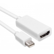 Адаптер-перетворювач для MacBook IMac ноутбуків ПК Mini DisplayPort в HDMI, білий Адаптер-перетворювач для MacBook IMac ноутбуків ПК Mini DisplayPort в HDMI, білий