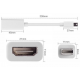 Адаптер-перетворювач для MacBook IMac ноутбуків ПК Mini DisplayPort в HDMI, білий Адаптер-перетворювач для MacBook IMac ноутбуків ПК Mini DisplayPort в HDMI, білий