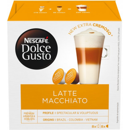 Coffee capsules NESCAFE Dolce Gusto Latte Macchiato 16 pcs 183.2 g (7613037491357) Coffee capsules NESCAFE Dolce Gusto Latte Macchiato 16 pcs 183.2 g (7613037491357)