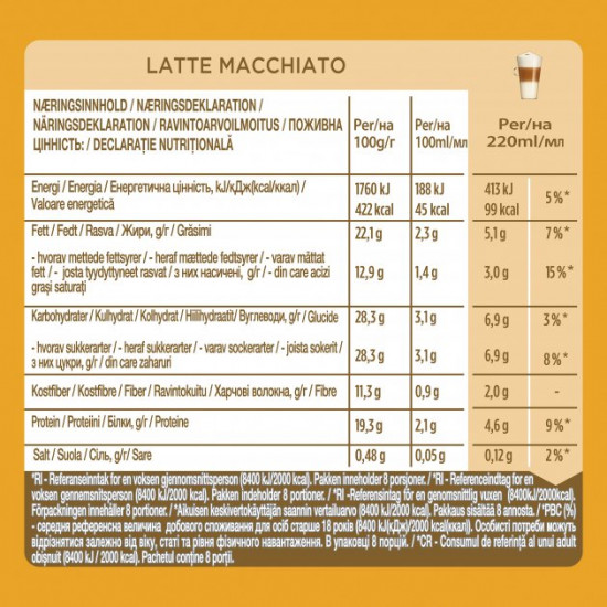Coffee capsules NESCAFE Dolce Gusto Latte Macchiato 16 pcs 183.2 g (7613037491357) Coffee capsules NESCAFE Dolce Gusto Latte Macchiato 16 pcs 183.2 g (7613037491357)