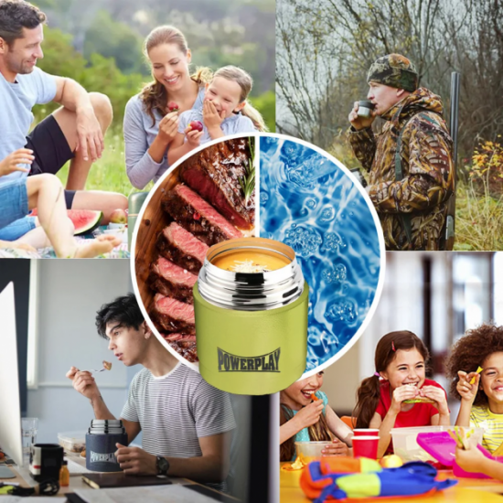 Food thermos PowerPlay 9003 Yellow 500 ml (PP_9003_500ml_Yellow) Food thermos PowerPlay 9003 Yellow 500 ml (PP_9003_500ml_Yellow)