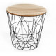 Coffee table-basket VINTAGE black Coffee table-basket VINTAGE black