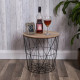 Coffee table-basket VINTAGE black Coffee table-basket VINTAGE black