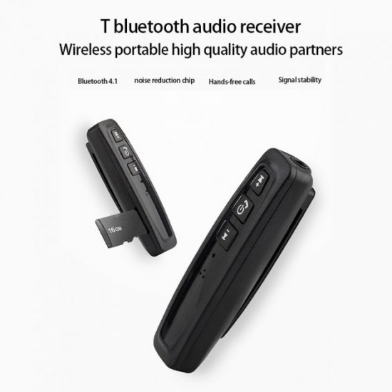 Bluetooth гарнитура ресивер AUX в машину + поддержка MicroSD Kebidu Белый Bluetooth гарнитура ресивер AUX в машину + поддержка MicroSD Kebidu Белый