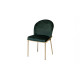 Chair Milton Metal seat Fabric 500x560x825 green gold Chair Milton Metal seat Fabric 500x560x825 green gold