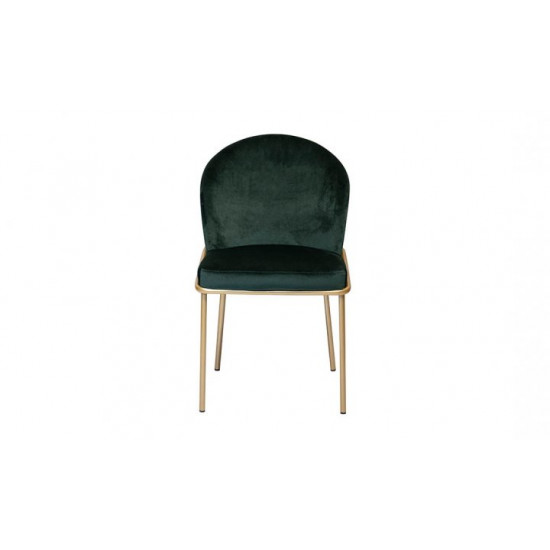 Chair Milton Metal seat Fabric 500x560x825 green gold Chair Milton Metal seat Fabric 500x560x825 green gold