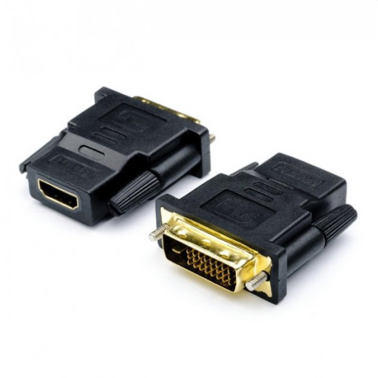 Adapter DVI-D Dual Link 24+1 (male) - HDMI (female) ATCOM black (11208) Adapter DVI-D Dual Link 24+1 (male) - HDMI (female) ATCOM black (11208)