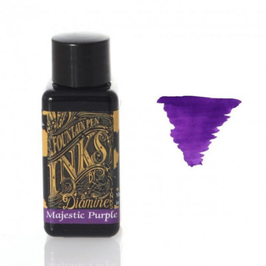 Чернила для перьевых ручек Diamine Ink 30мл Majestic Purple Фиолетовый Чернила для перьевых ручек Diamine Ink 30мл Majestic Purple Фиолетовый