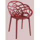 Armchair Papatya Flora matte red brick seat, matte brick legs Armchair Papatya Flora matte red brick seat, matte brick legs