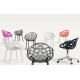 Armchair Papatya Flora matte red brick seat, matte brick legs Armchair Papatya Flora matte red brick seat, matte brick legs