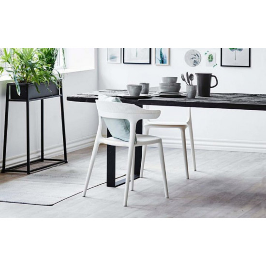 Armchair Papatya Luna-Stripe anthracite seat, anthracite top Armchair Papatya Luna-Stripe anthracite seat, anthracite top