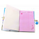 Notepad for girls with lock 19x13x2 cm 32907B Notepad for girls with lock 19x13x2 cm 32907B