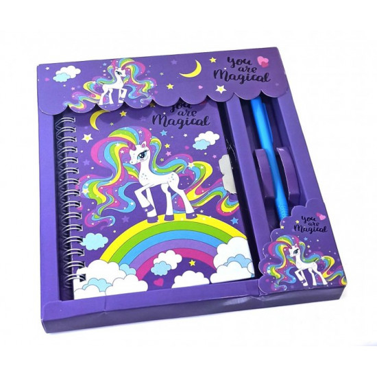 Notebook for girls with lock and pen 18x19x2 cm 34211C Notebook for girls with lock and pen 18x19x2 cm 34211C