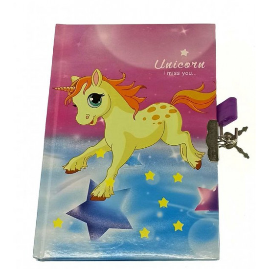 Notepad for girls with lock 19x13x2 cm 32907J Notepad for girls with lock 19x13x2 cm 32907J