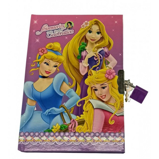 Notepad for girls with lock 19x13x2 cm 32907L Notepad for girls with lock 19x13x2 cm 32907L
