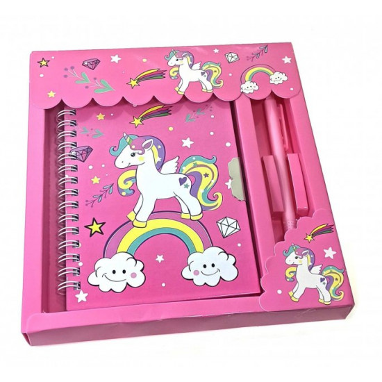 Notebook for girls with lock and pen 18x19x2 cm 34211B Notebook for girls with lock and pen 18x19x2 cm 34211B
