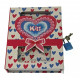 Notebook for girls with a lock 16.5x13x3 cm 34199 Notebook for girls with a lock 16.5x13x3 cm 34199