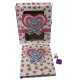 Notebook for girls with a lock 16.5x13x3 cm 34199B Notebook for girls with a lock 16.5x13x3 cm 34199B