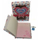 Notebook for girls with a lock 16.5x13x3 cm 34199 Notebook for girls with a lock 16.5x13x3 cm 34199