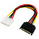 Кабель переходник 1x SATA 15 Pin -> MOLEX 18AWG(IDE 4pin) (537446730) Разноцветный Кабель переходник 1x SATA 15 Pin -> MOLEX 18AWG(IDE 4pin) (537446730) Разноцветный