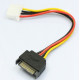 Кабель переходник 1x SATA 15 Pin -> MOLEX 18AWG(IDE 4pin) (537446730) Разноцветный Кабель переходник 1x SATA 15 Pin -> MOLEX 18AWG(IDE 4pin) (537446730) Разноцветный