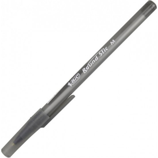 Set of ballpoint pens 60 pcs. Bic Round Stic, black, 0.32 mm (bc920568) Set of ballpoint pens 60 pcs. Bic Round Stic, black, 0.32 mm (bc920568)