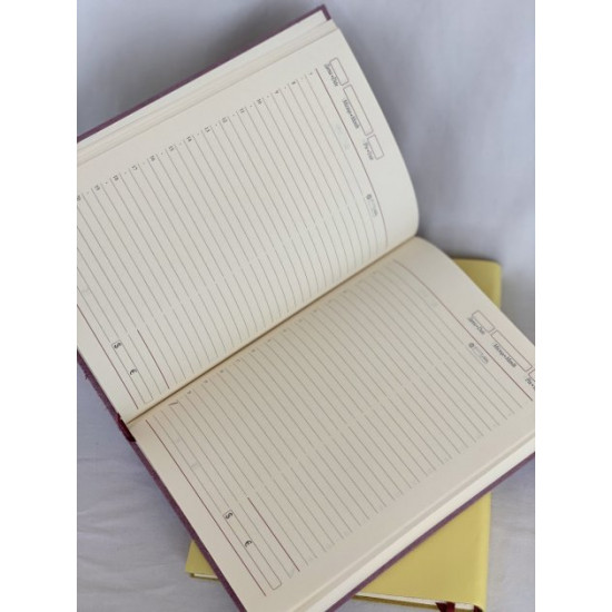 Leather notepad FRIENDS A5 160 lined sheets yellow Leather notepad FRIENDS A5 160 lined sheets yellow