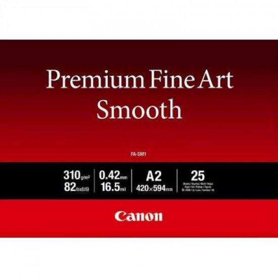 Папір Canon A2 Premium Fine Art Paper Smooth, 25с. (1711C006) Папір Canon A2 Premium Fine Art Paper Smooth, 25с. (1711C006)