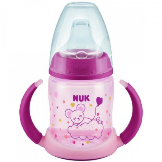 Бутылочка для кормления Nuk First Choice Мышонок, 150 мл, розовый (3952376) Бутылочка для кормления Nuk First Choice Мышонок, 150 мл, розовый (3952376)