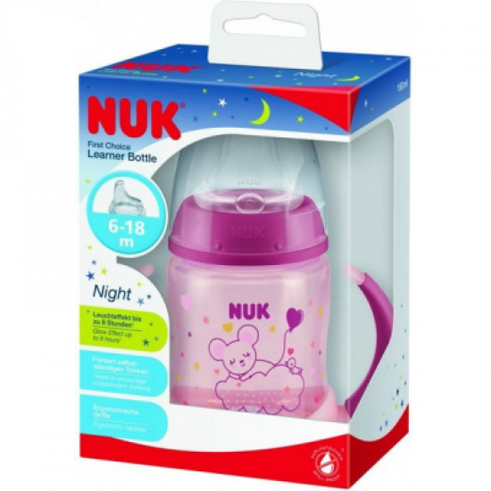 Бутылочка для кормления Nuk First Choice Мышонок, 150 мл, розовый (3952376) Бутылочка для кормления Nuk First Choice Мышонок, 150 мл, розовый (3952376)