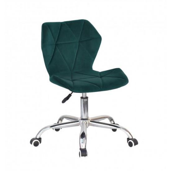 Стілець Greg OFFICE Оксамит Onder Mebli Зелений B-1003 Стілець Greg OFFICE Оксамит Onder Mebli Зелений B-1003