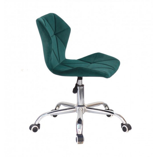 Стілець Greg OFFICE Оксамит Onder Mebli Зелений B-1003 Стілець Greg OFFICE Оксамит Onder Mebli Зелений B-1003